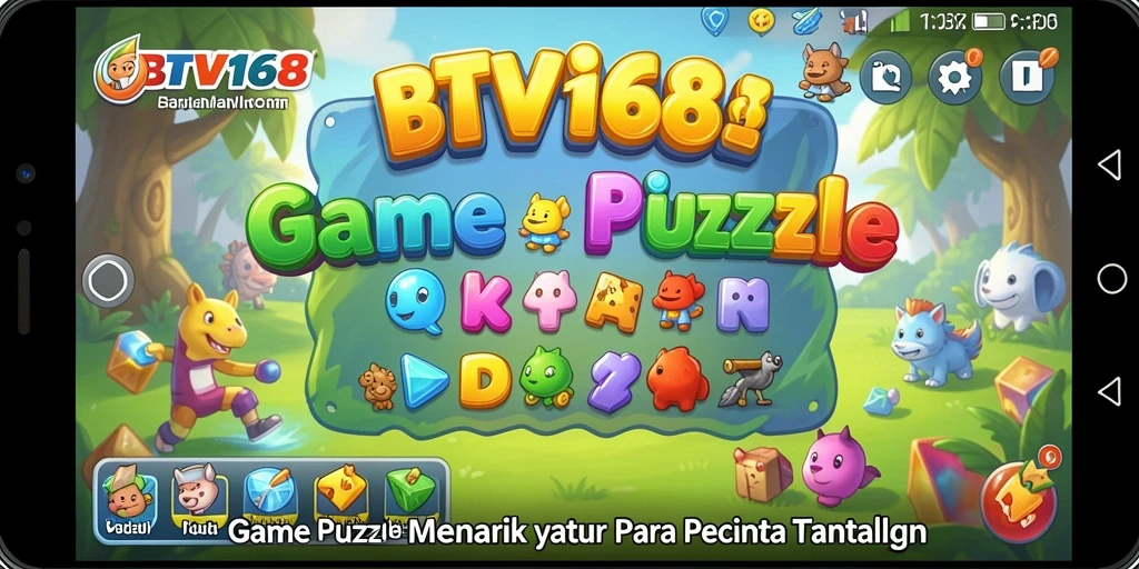 Screenshot gameplay BTV168 yang menampilkan tantangan puzzle seru.