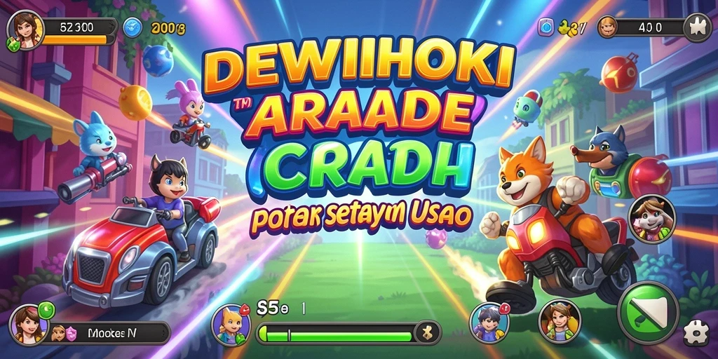 Tampilan gameplay DEWIHOKI yang menantang dan penuh warna.