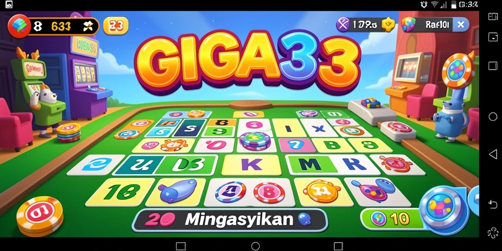 Screenshot GIGA33 menunjukkan pemain menikmati permainan Bingo yang seru.