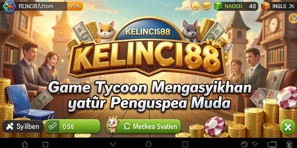 Screenshot gameplay KELINCI88 menampilkan strategi bisnis yang mendebarkan.