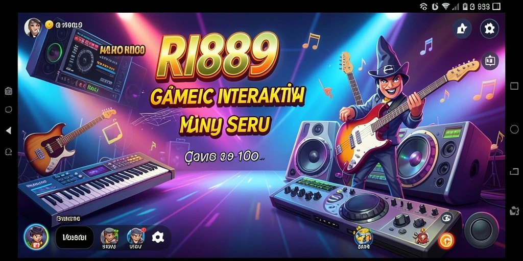 Gameplay RI889 yang menyenangkan dan interaktif untuk penggemar musik.