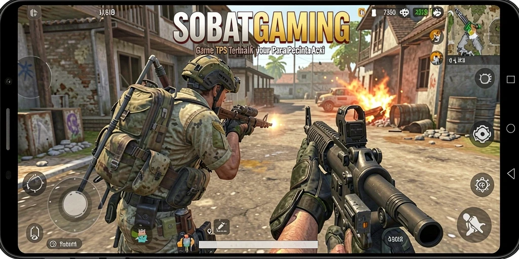 Tampilan gameplay mendebarkan dari SOBATGAMING dengan aksi intens.