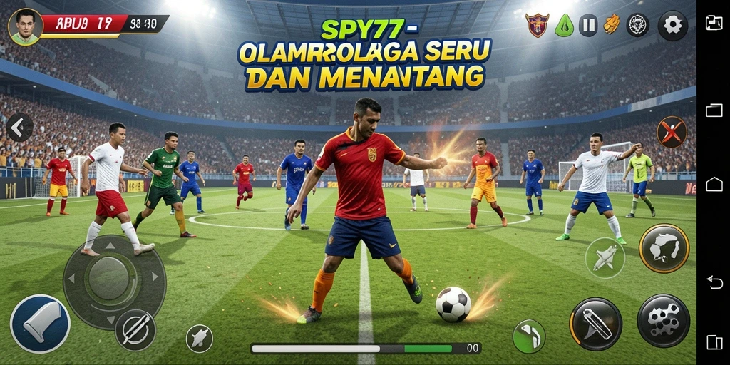 Gameplay menarik dalam aplikasi olahraga SPY77 yang seru dan kompetitif.