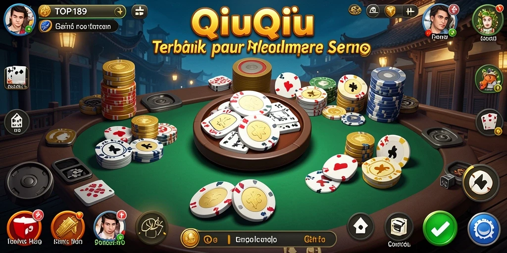 Gameplay QiuQiu yang seru di TOPI189.