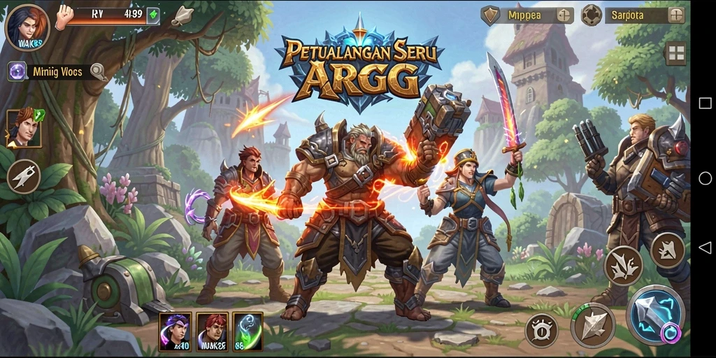 Gameplay seru di WAK89 dengan karakter yang menantang musuh.